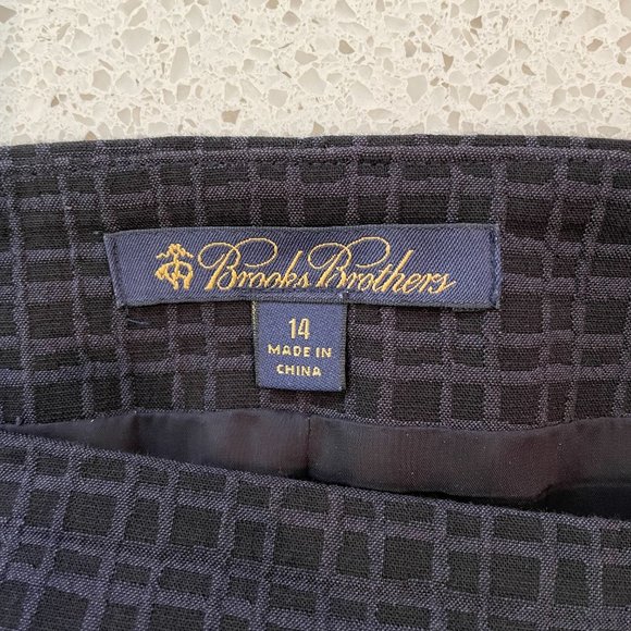 Brooks Brothers Knee Length Pencil Skirt - Black/Gray Sz. 14 - Picture 7 of 9